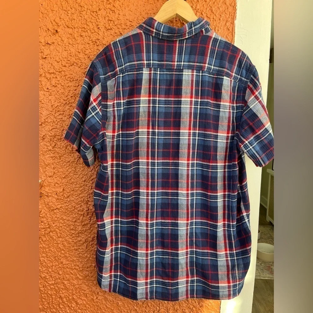 Men’s Polo Ralph Lauren Checkered/Plaid Short Sleeve Button Down Size Large